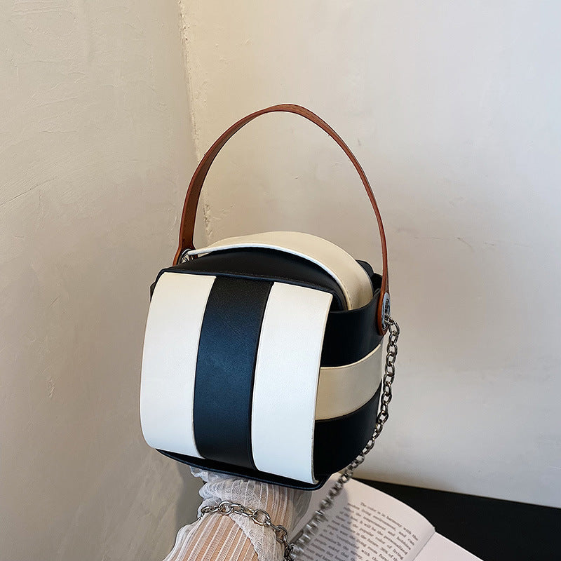 Women's Woven Chain Contrast Color Qualification Fast Women's Handbag