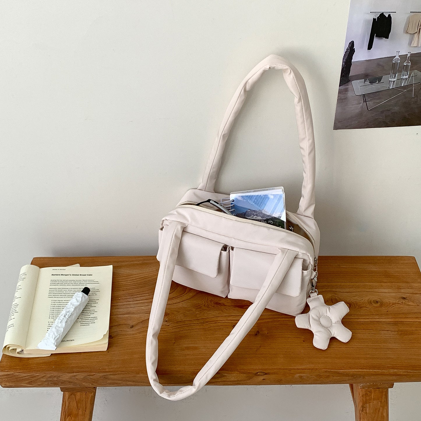 Women's Spring Simple Nylon Underarm Niche Commuter Lightweight With Women's Shoulder Bag