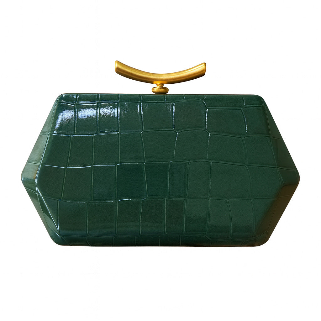 Women's Crocodile Pattern Clutch Fashion Wedding Dinner Bag