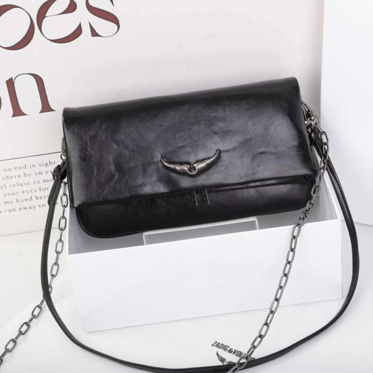 Fashion Diamond Wings Style Design Chain Ladies Bags