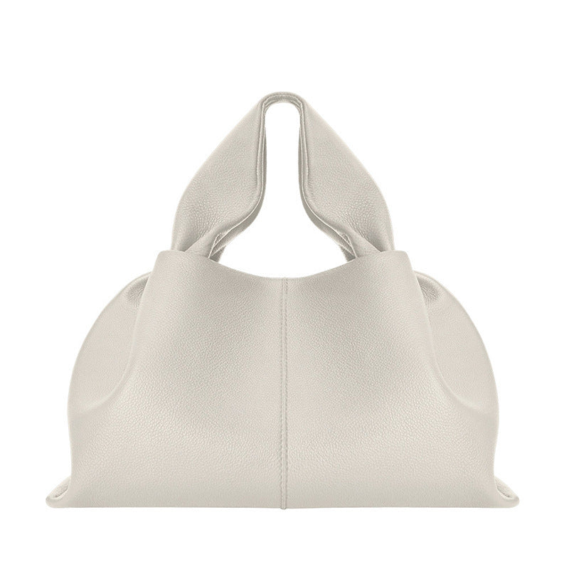 Trendy Elegant Casual Cloud Leather Portable Women's Handbag