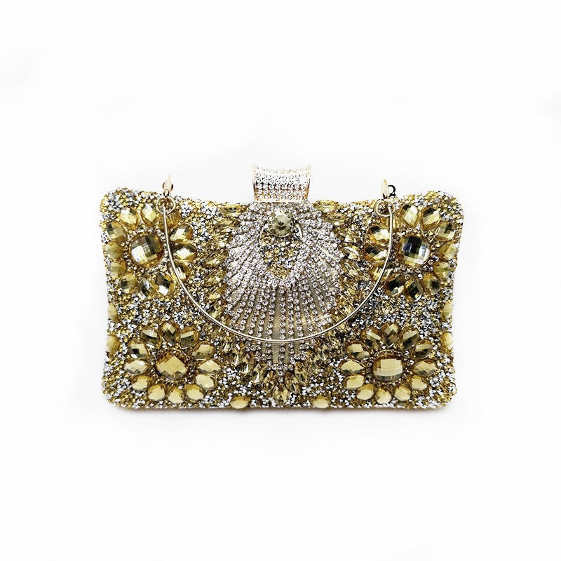 Rhinestone Diamond Banquet Clutch Dress Garment Evening Bags