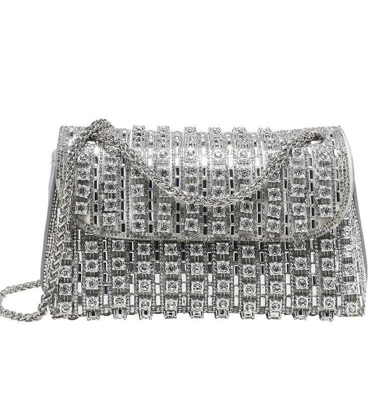 Women's Banquet Diamond Cheongsam Underarm Hand Handbags