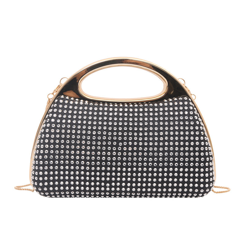 Banquet Diamond Fashion Magnetic Chain Clutch Dinner Bag