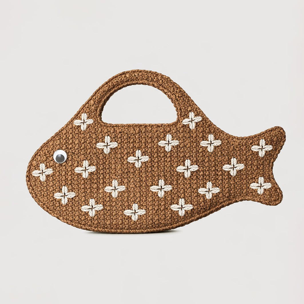 Women's Fun Cute Fish-shaped Summer Seaside Vacation Women's Handbag