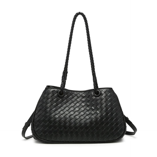 Women's Woven Soft Sheepskin Pattern Fashion Bags