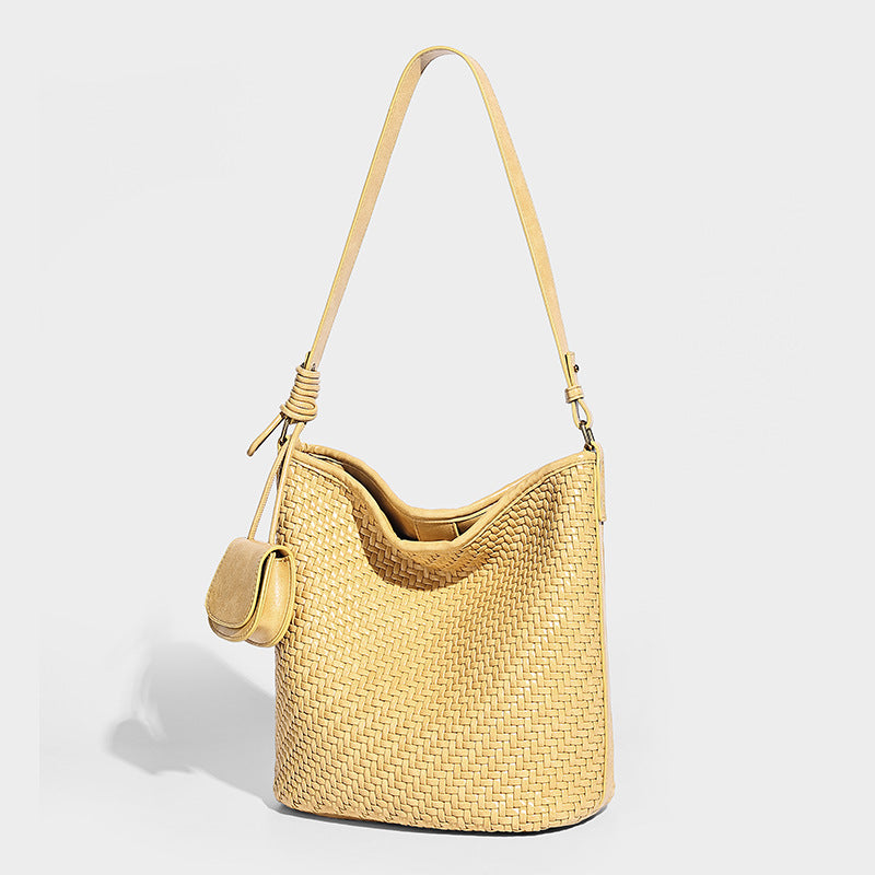 High-grade Hand-woven Large Capacity Totes Underarm Tote Bag