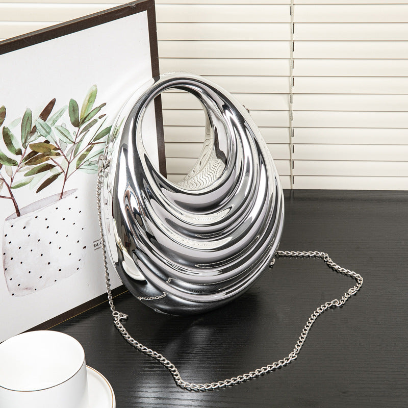 Unique Glamorous Classy Women's Acrylic Twist Dinner Bag