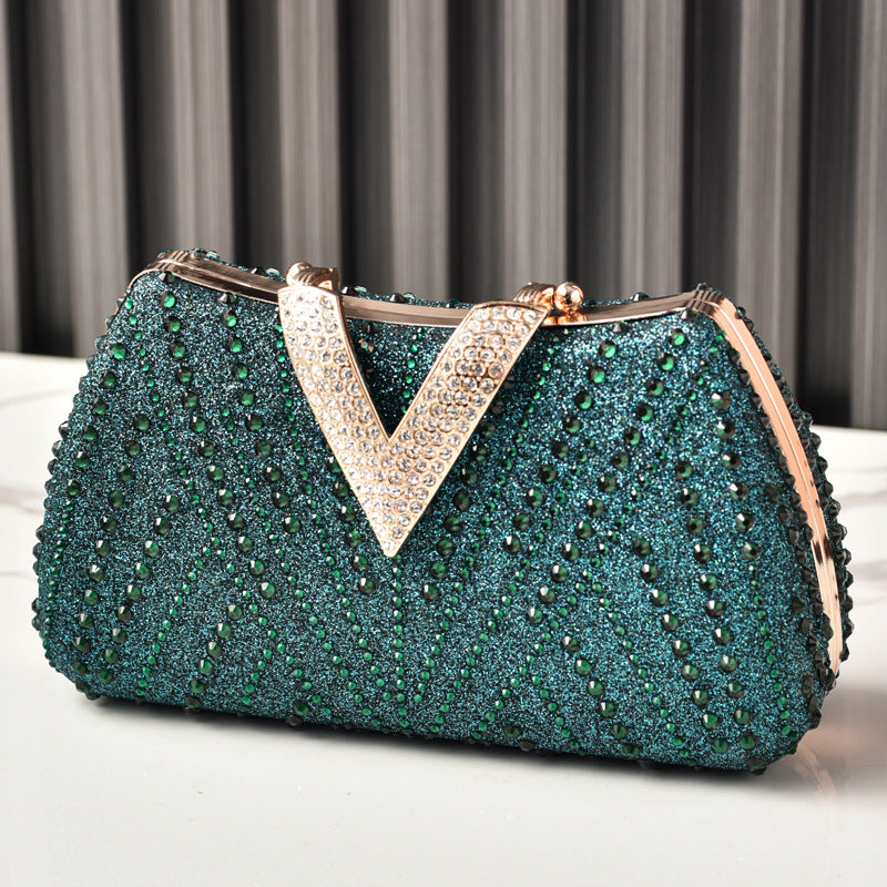 Rhinestone Banquet Dress Garment Luxury Party Dinner Bag