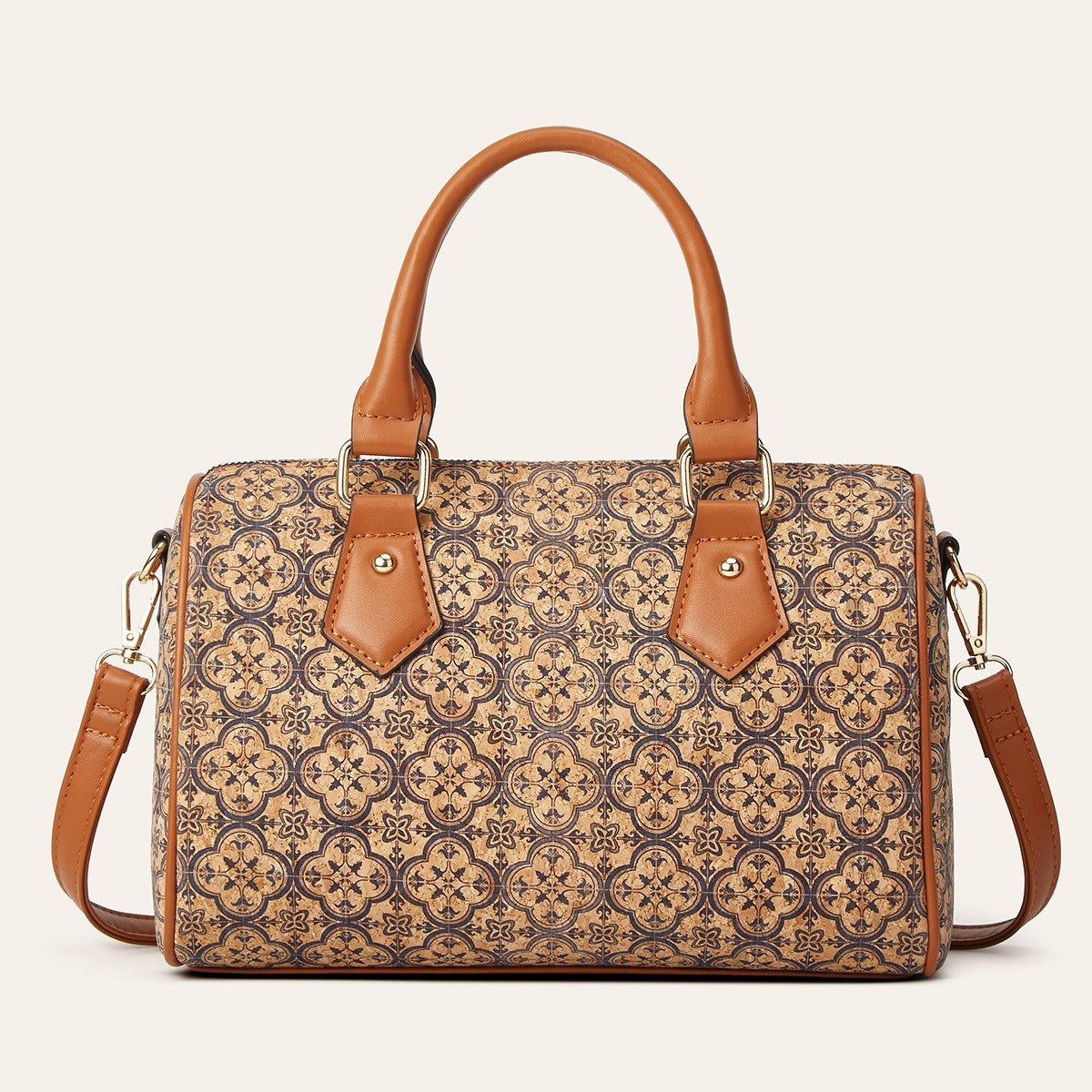 Women's Vintage Soft Wood Grain Printing Ethnic Bags