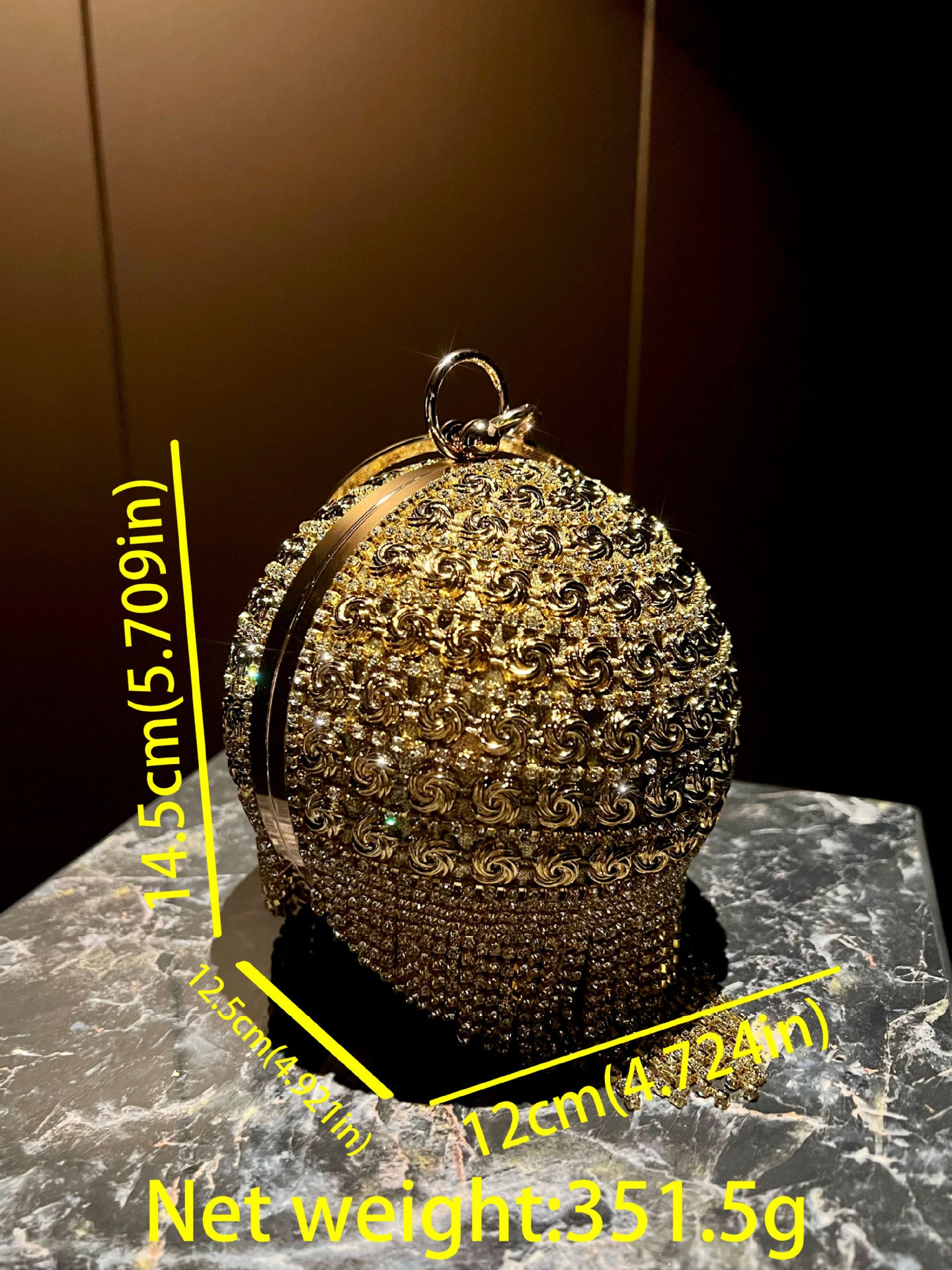 Women's Fashion Ball Banquet Diamond Tassel Clutch Handbags
