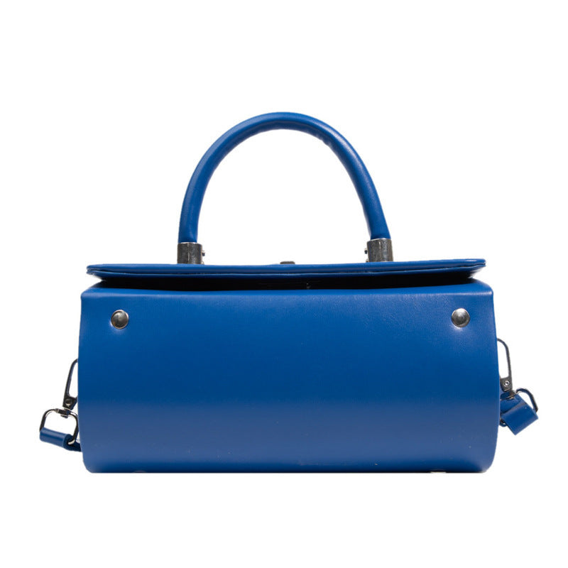 Women's French Minority Solid Color Simple Portable Western Shoulder Bags