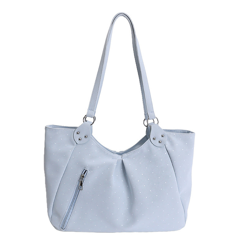 Women's Large Capacity Underarm Polka Dot Fashion Bags