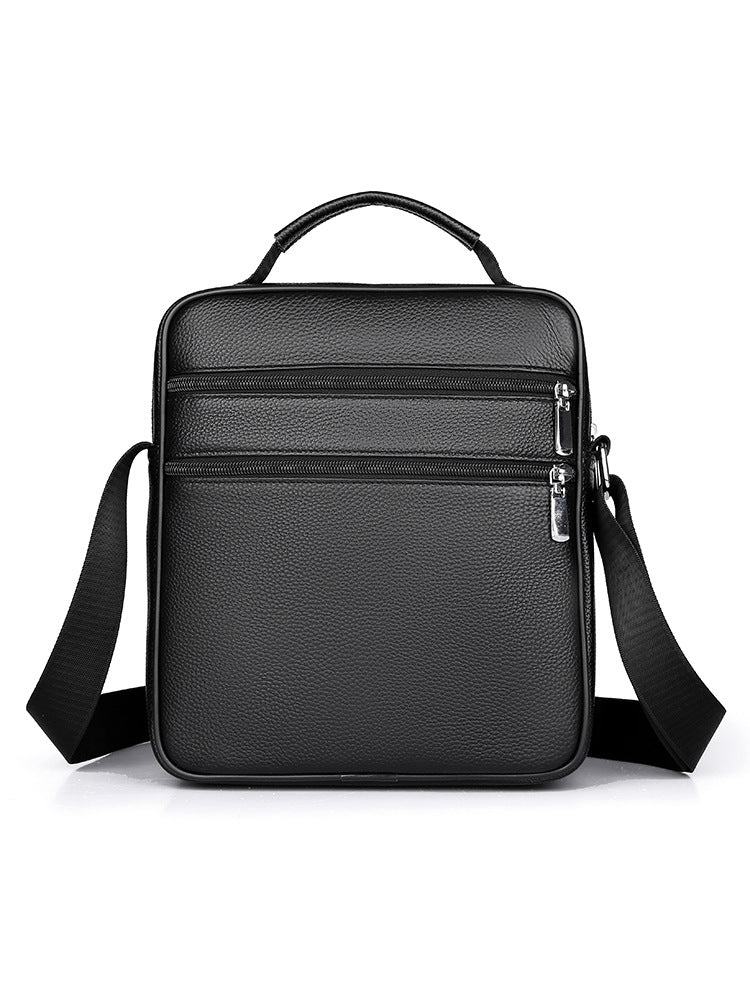 Men's High-grade First Layer Cowhide Leather Business Men's Shoulder Bag