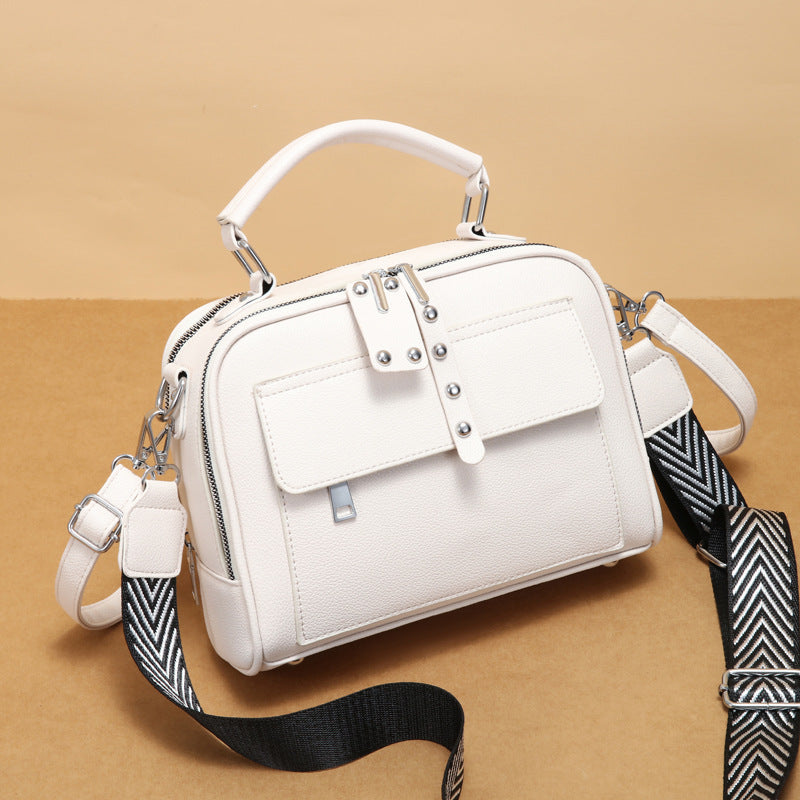 Women's Fashion Leather Silk Large Capacity Bags
