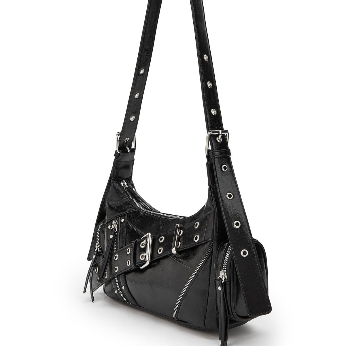 Design Locomotive Style Hot Underarm Temperament Wild Commuter Women's Shoulder Bag