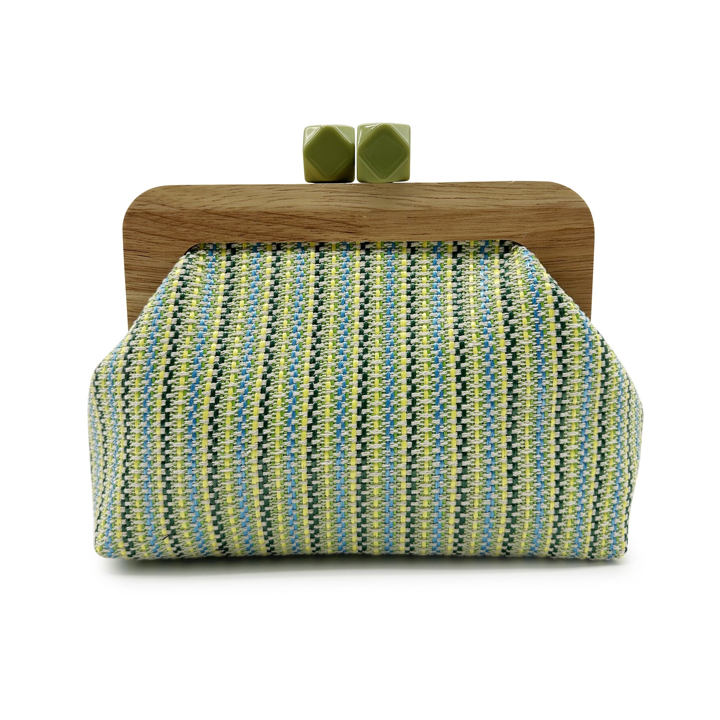 Women's Source Summer Straw Colorful Striped Clip Women's Clutch