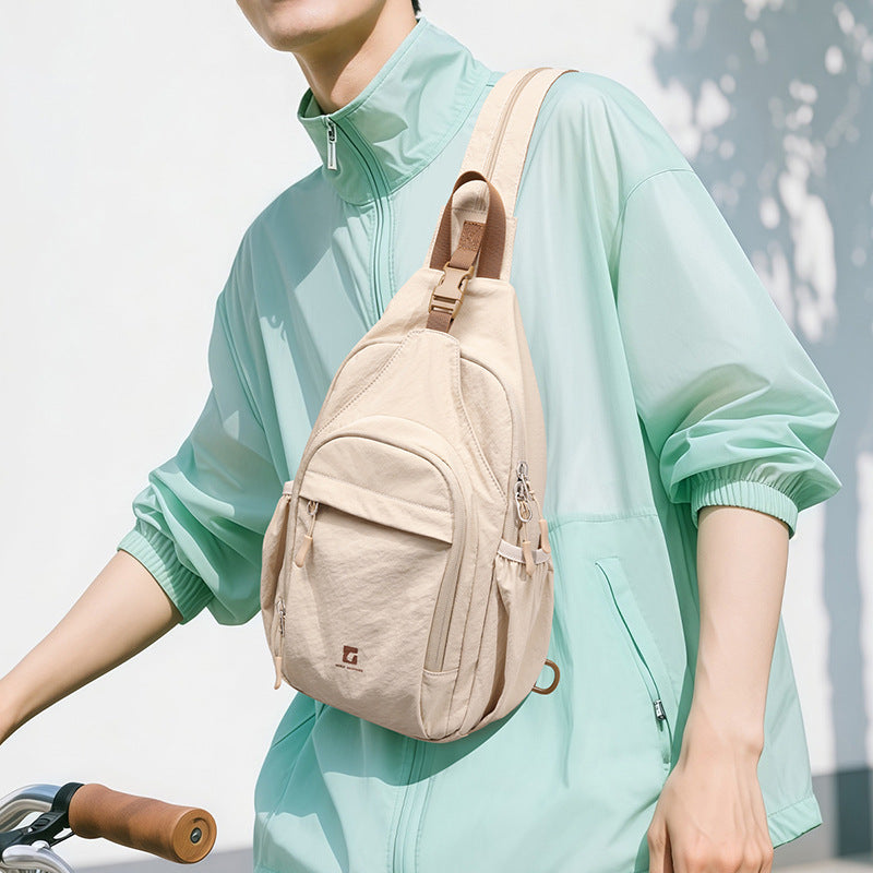 Women's & Men's One Two Shoulders Commuter Large Capacity Men's Chest Bag