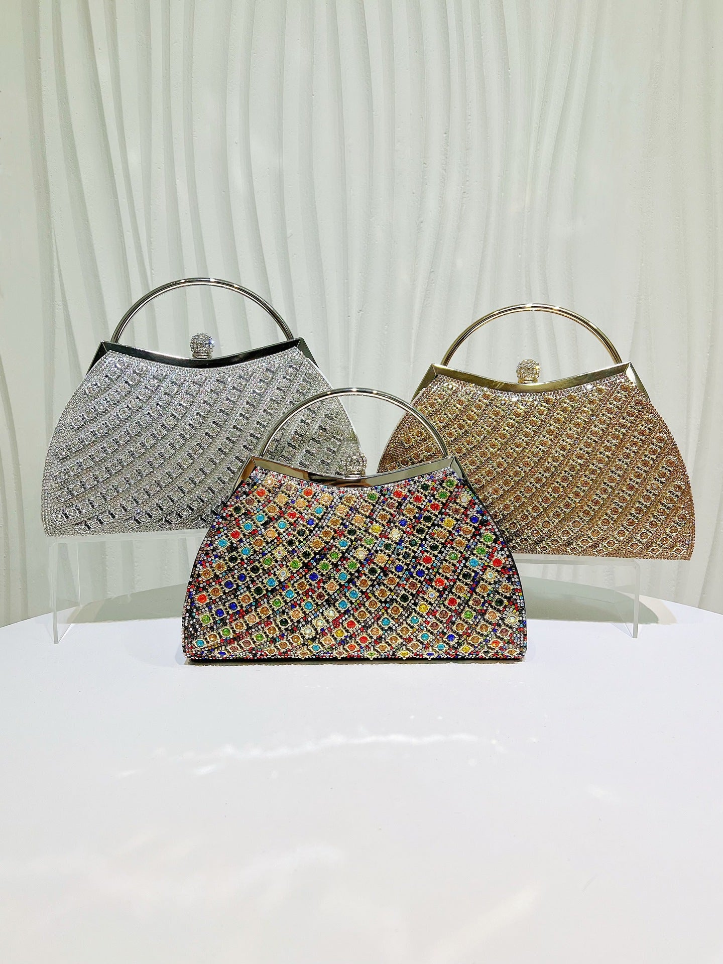 Fashion Creative Classy Women's Pleated Banquet Dinner Bag