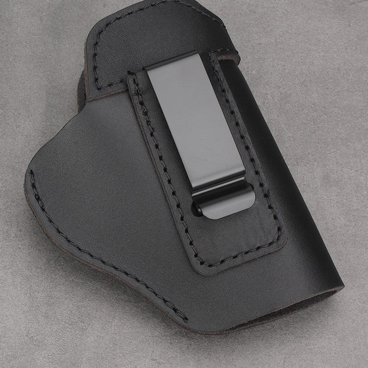 Pull Holster Short First Layer Cowhide Left Plug Right Invisible Outdoor Camouflage, Military Fan Bag
