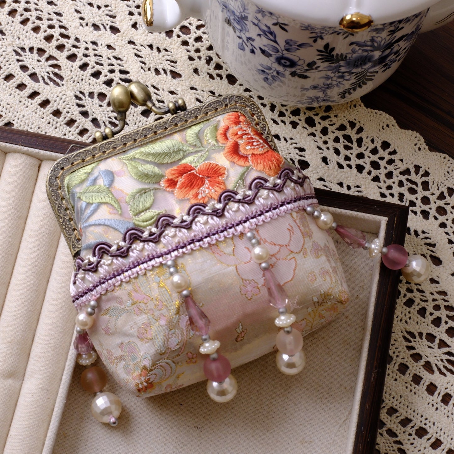 Finished Chinese Style Retro Handmade Brocade Cotton Buckle