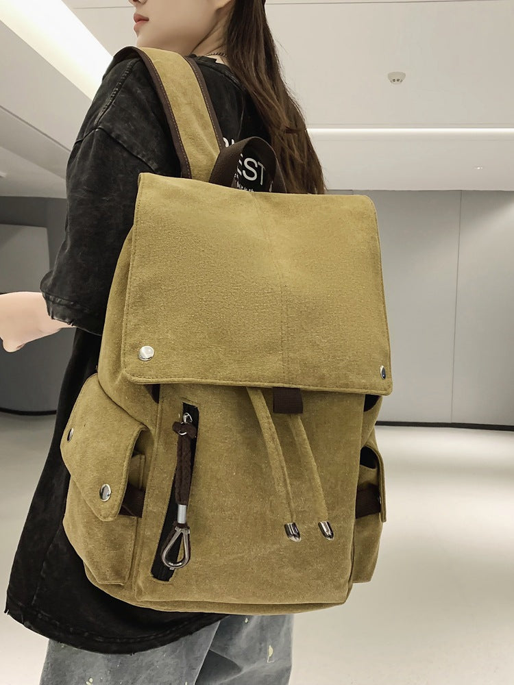 Men's & Women's Style Trendy Retro Large Capacity Lightweight College Student Schoolbag