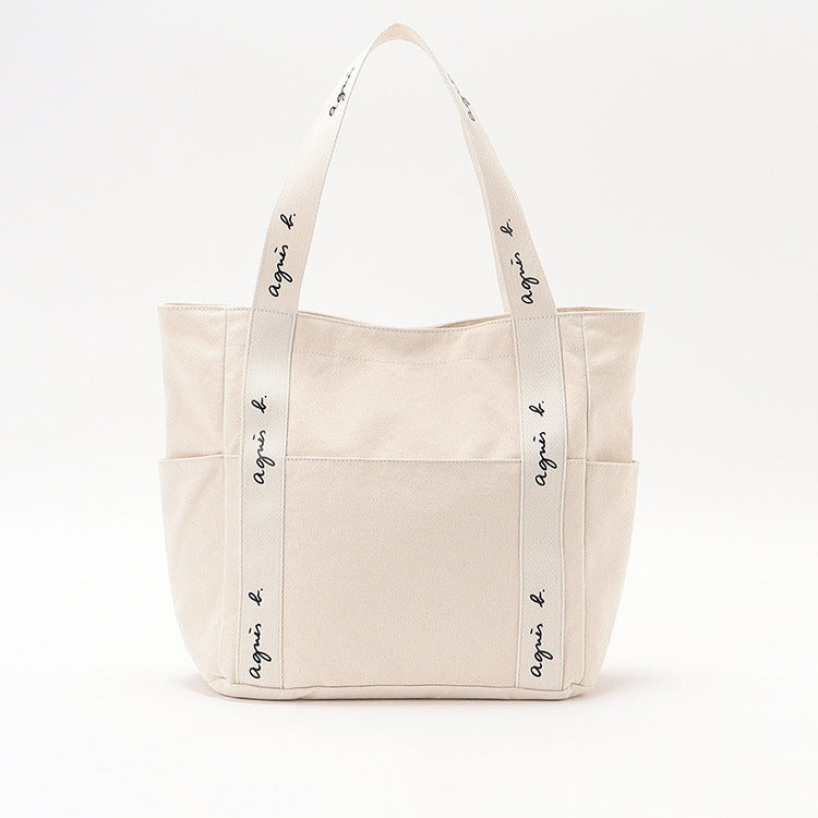 Canvas Simple Thick Large Capacity Totes Women's Handbag