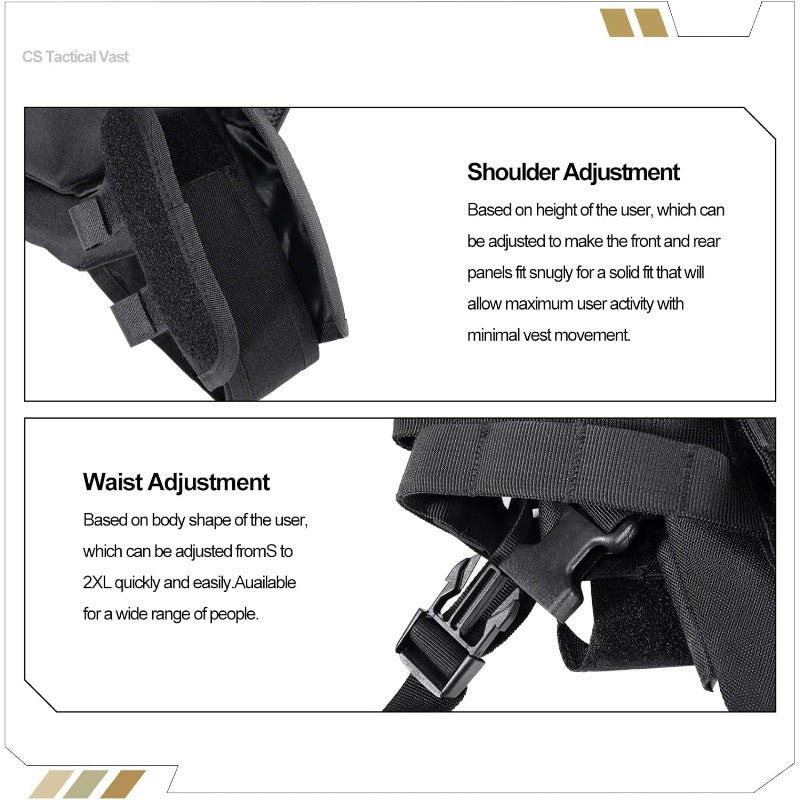 Vest Fully Adjustable Breathable Lightweight Modular Backpacks