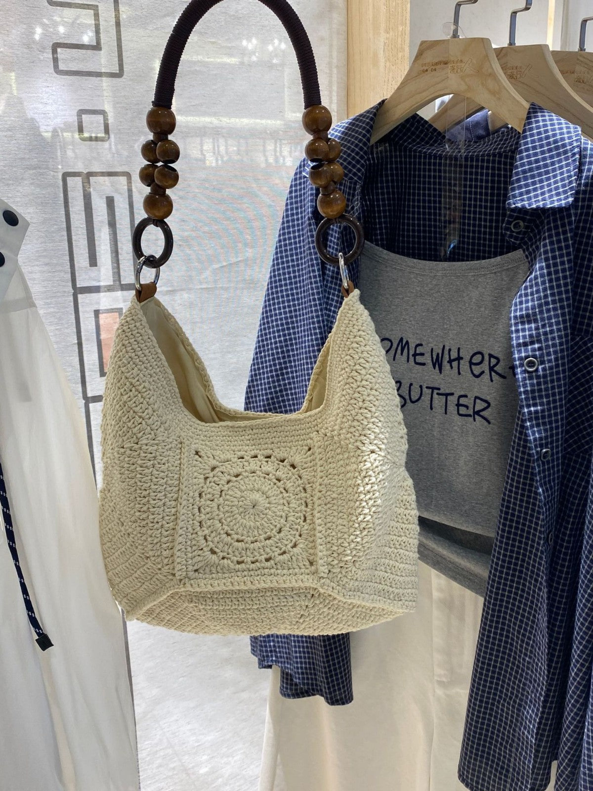 Hand-woven Large Capacity Commuter Idle Style Women's Shoulder Bag