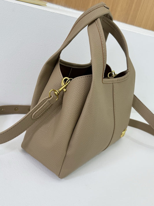 Women's Vintage Shopping Basket Portable Large Capacity Lychee Pattern Women's Messenger Bag