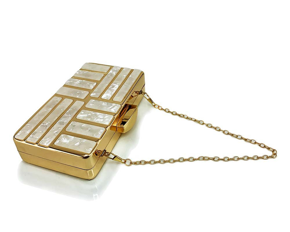 Women's Acrylic Imitation Shell Dress Simple Style Bags