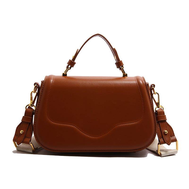 Women's Fashion Winter Simple Wide Strap Advanced Small Square Bag