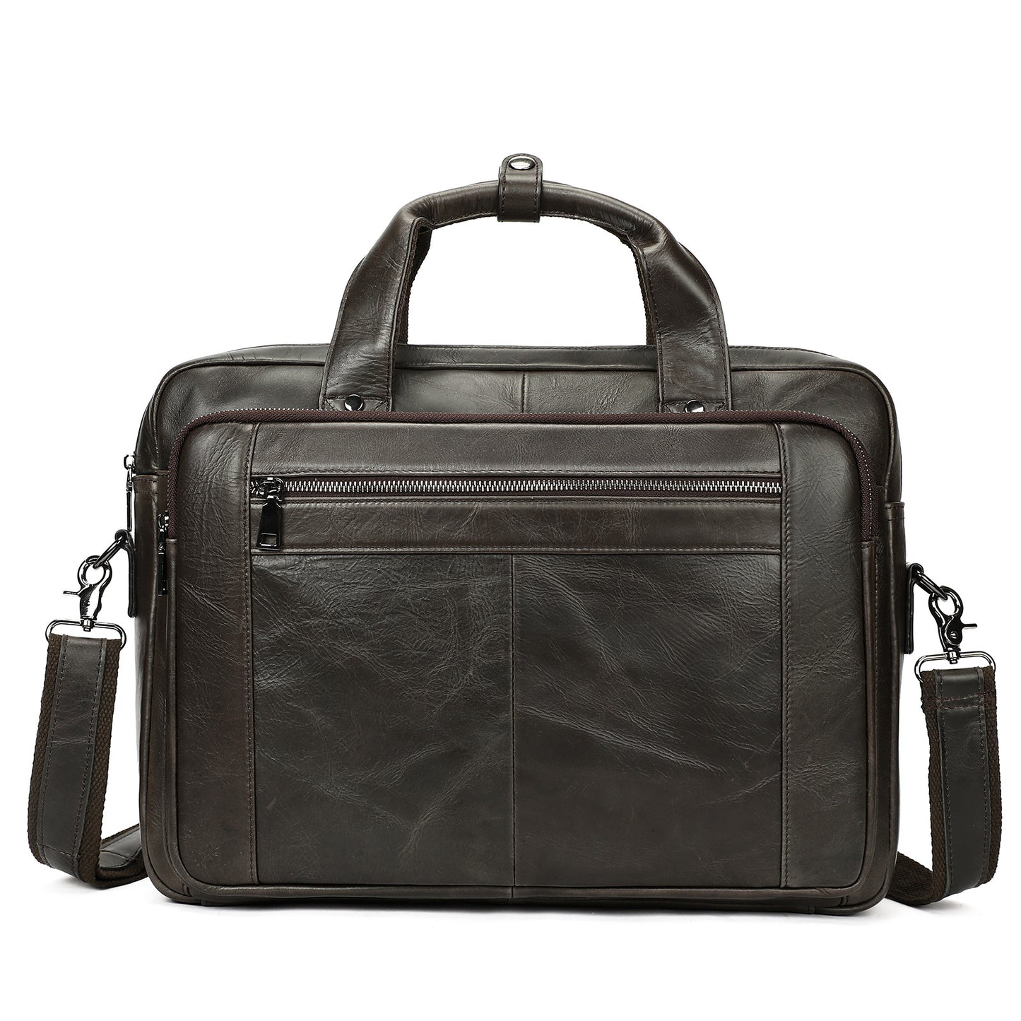 Men's High-grade Leather Cow Computer Business Men's Briefcase