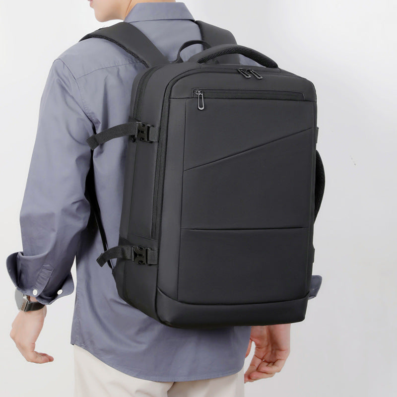 Men's Advanced Sense Scalable Large Capacity Short Trip Business Backpack