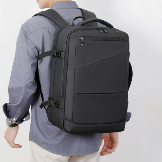 Men's Advanced Sense Scalable Large Capacity Short Trip Business Backpack