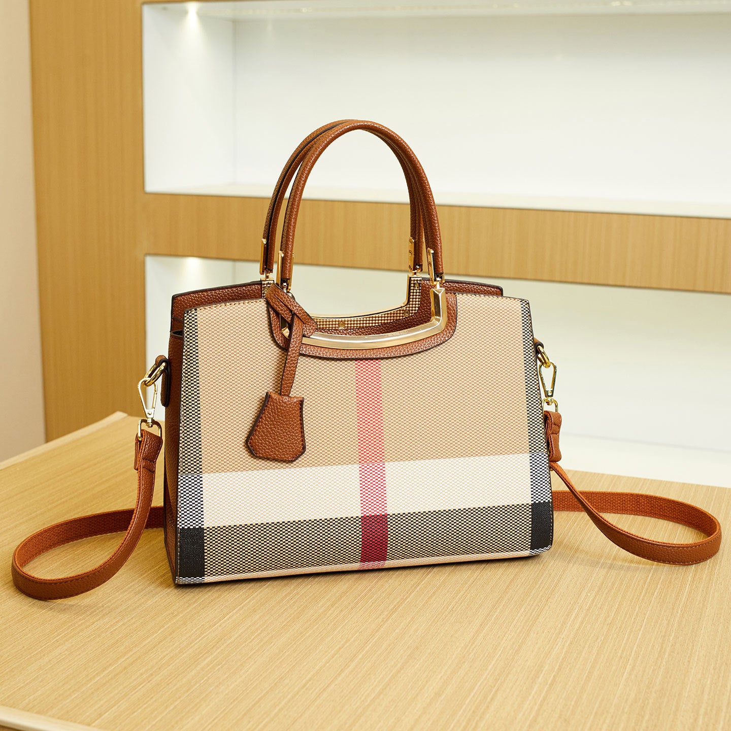 Women's Printed High-grade Large Capacity Shopping Women's Handbag