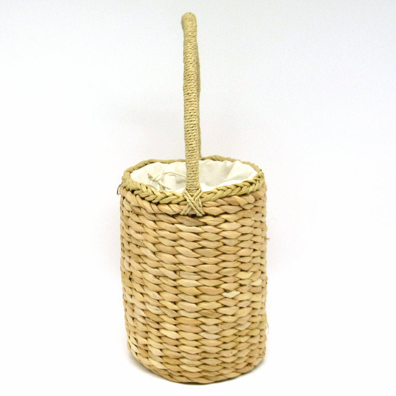 Women's Husk Straw Barrel Woven Vacation Beach Women's Handbag