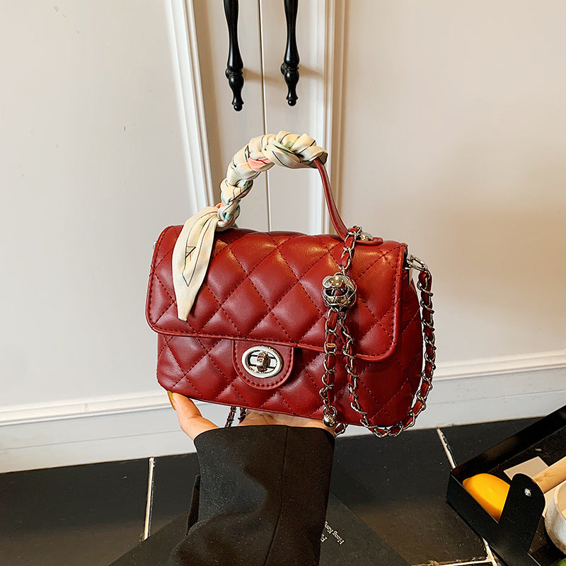 Style High-grade Fashionable Simple Portable Embroidery Small Square Bags