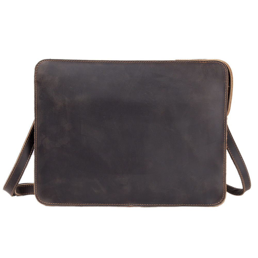 Men's Business Envelope Wrist First Layer Cowhide Shoulder Bags