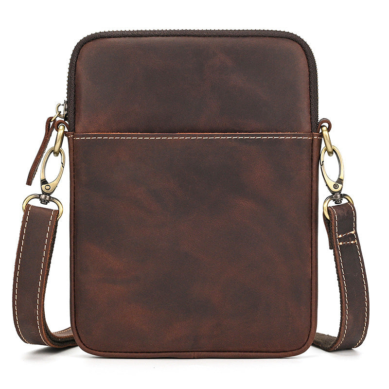 Men's Leather Fashion Crazy Horse First Layer Men's Shoulder Bag