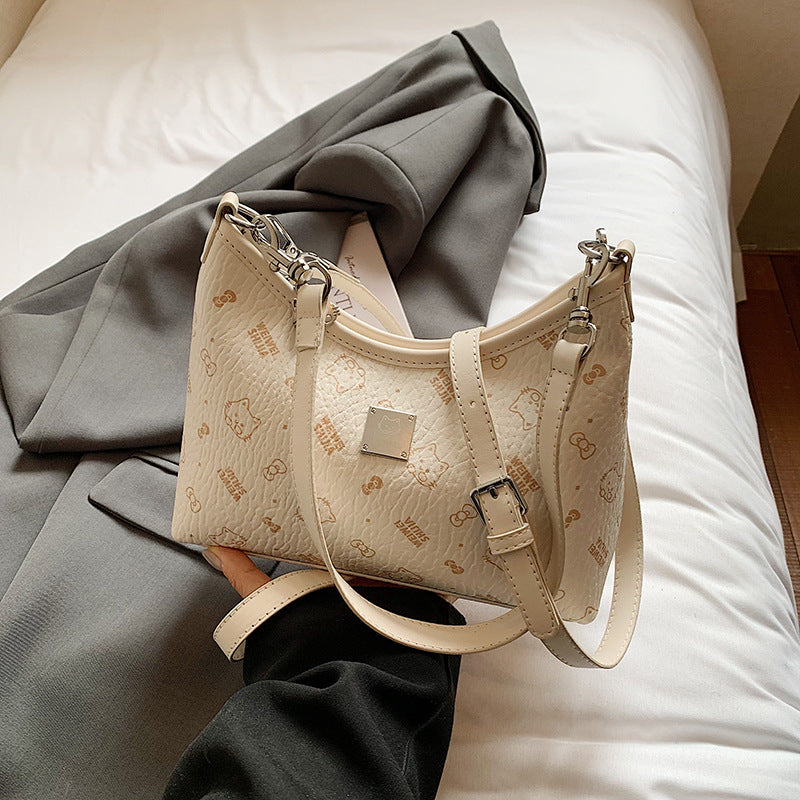 High-grade Underarm Female Niche Cartoon Cat Bags