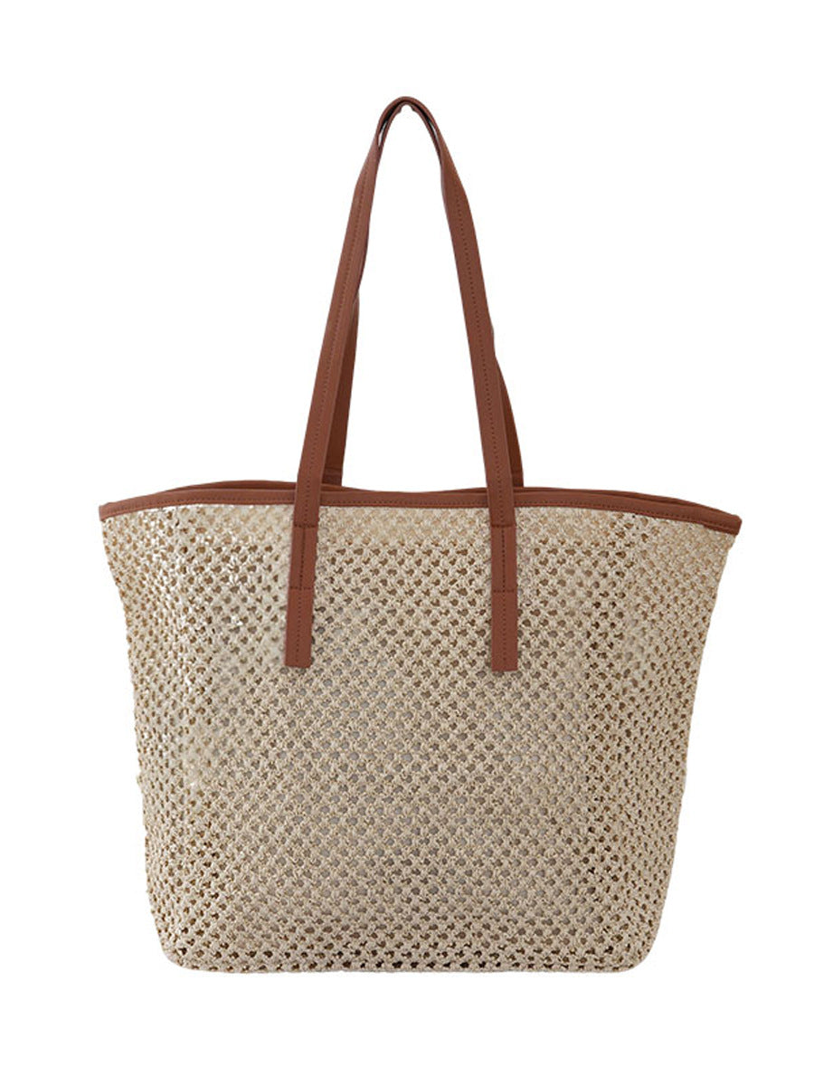 Women's Plaited Large Capacity Niche Woven Western Style Holiday Women's Shoulder Bag