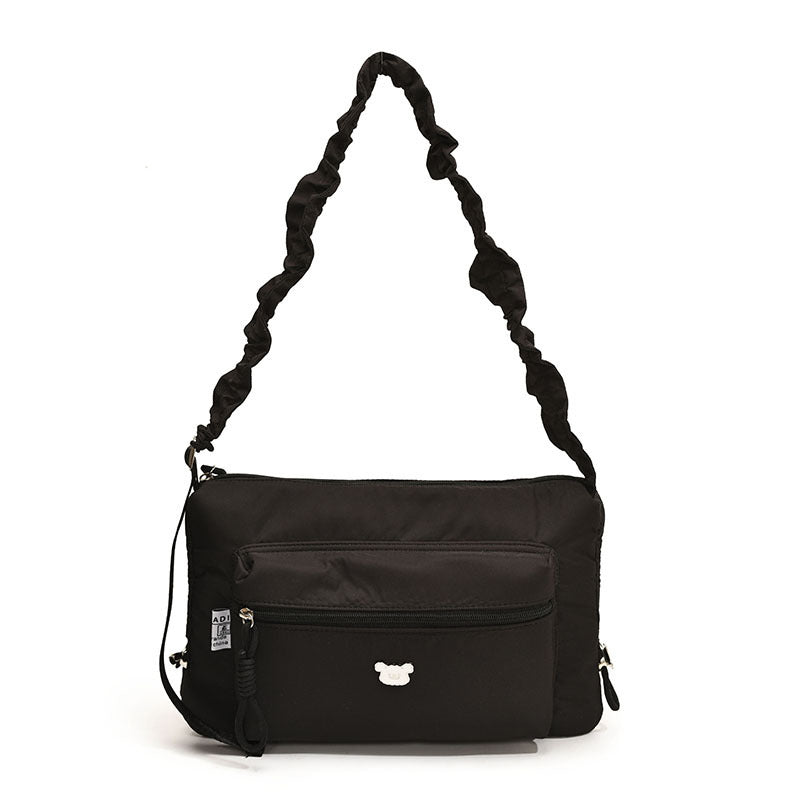 Charming Artistic Niche Nylon Drawstring Strap Shoulder Bags