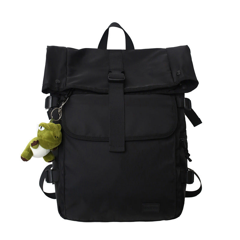 Men's Fashion Flip Cover Waterproof Large Capacity Leisure Backpack