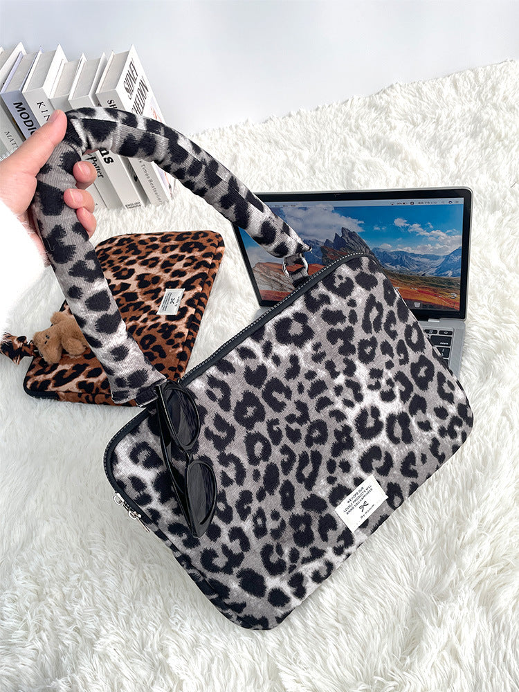 Wind Leopard Print Pc Inch Notebook Laptop Bag