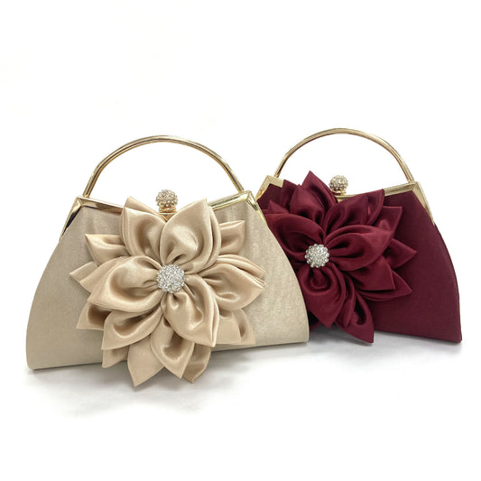 Women's Retro National Style Flower Hand Banquet Handbags