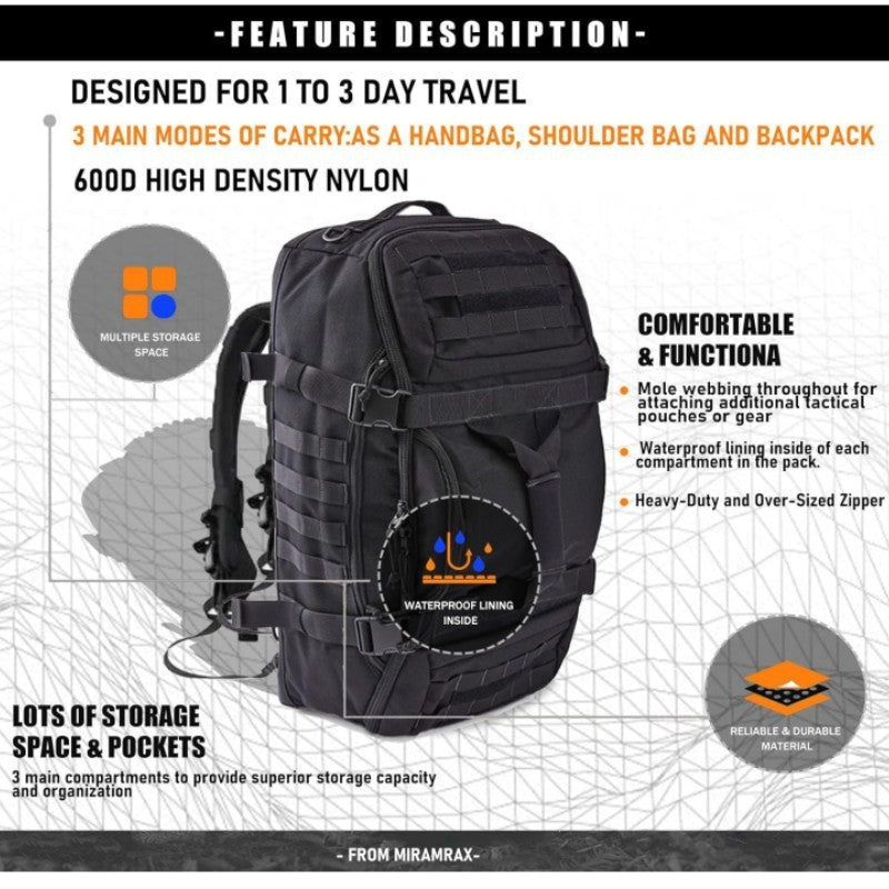 Stylish Multifunctional Camouflage Hiking Waterproof Large Outdoor Camouflage, Military Fan Bag