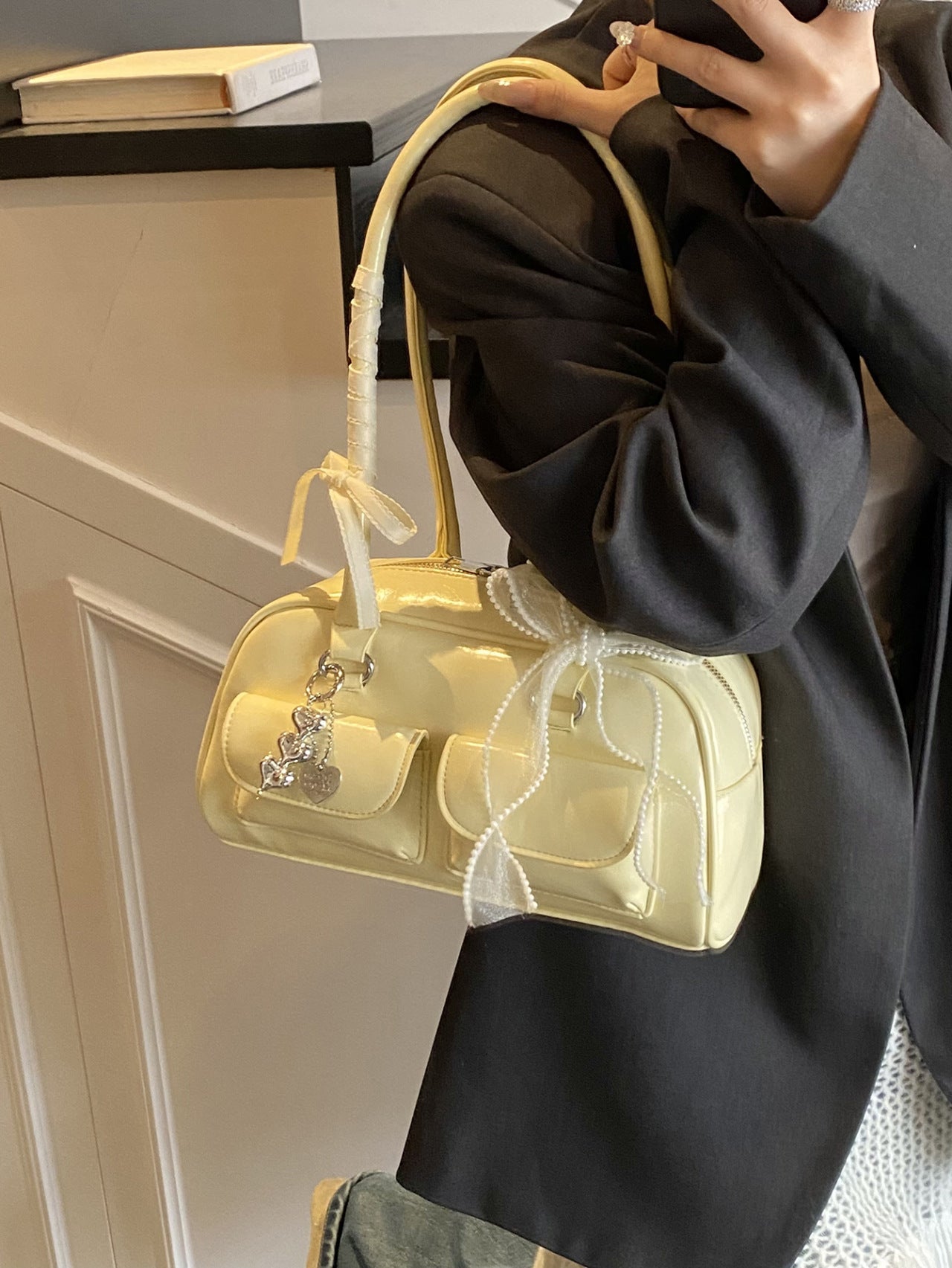 Women's Bowling High Sense Light Luxury Minority Tote Bags