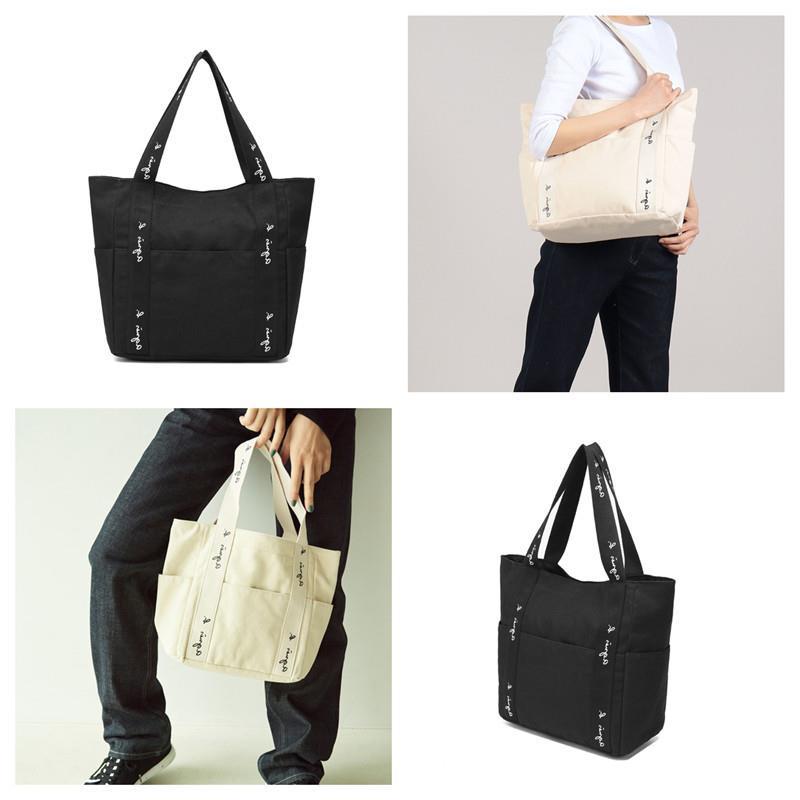 Canvas Simple Thick Large Capacity Totes Women's Handbag