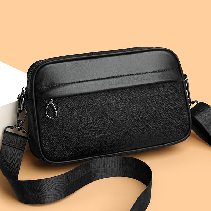 Creative Attractive Men's Simple Trendy Cowhide Men's Shoulder Bag